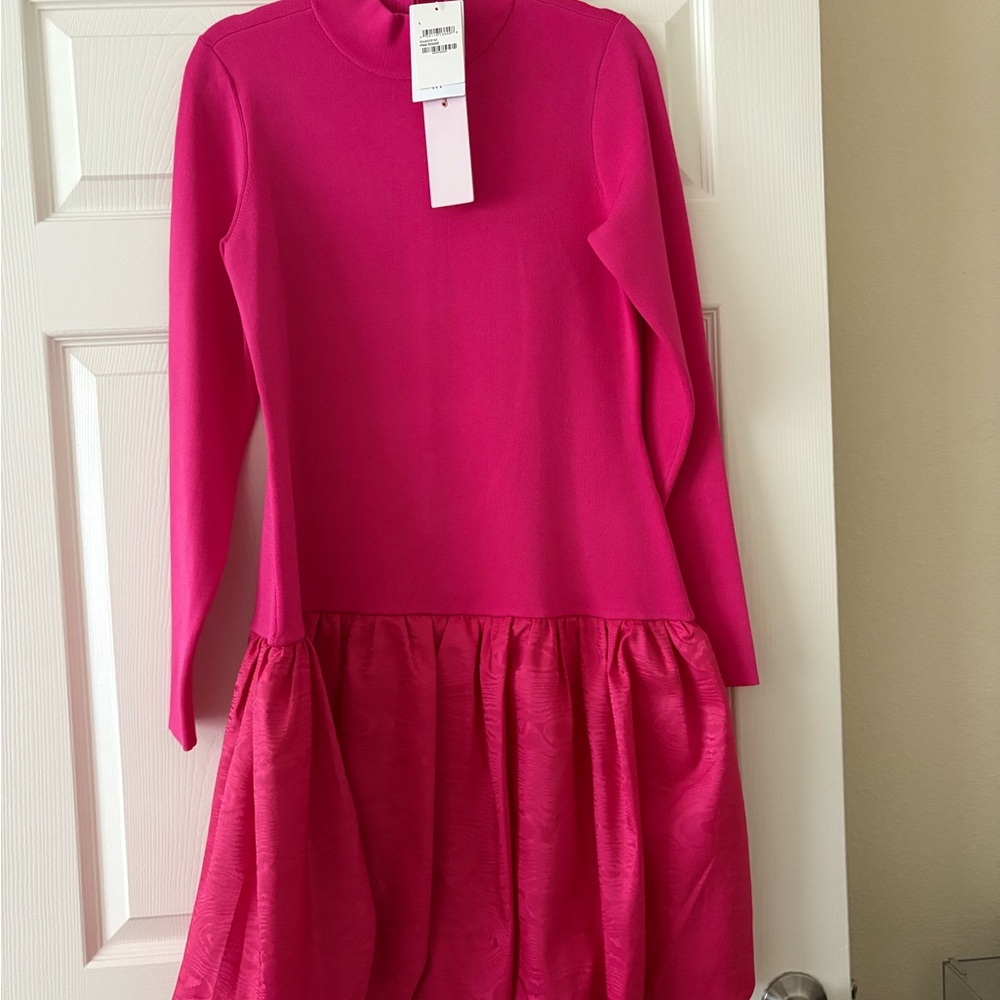 Rachel Parcell Fuchsia Long Sleeve Dress